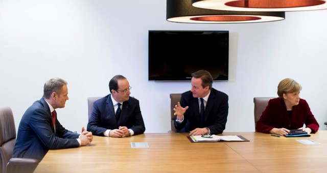 Tusk, Hollande, Cameron, Merkel