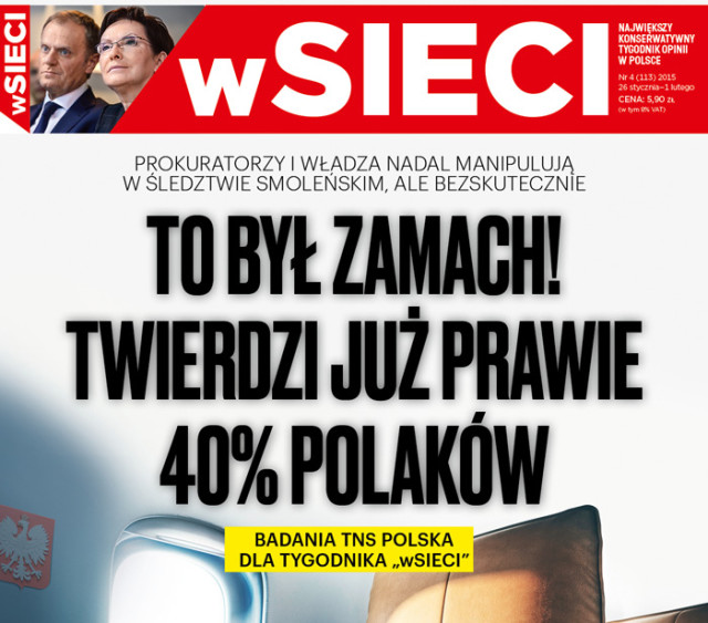 40% Polaków wierzy w zamach