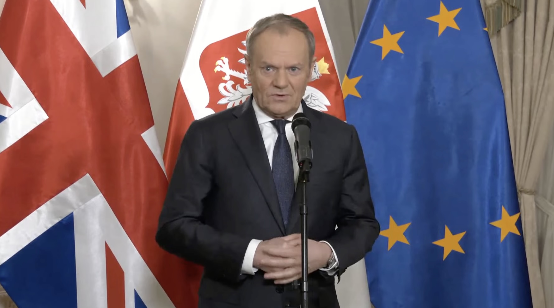 „Nikt ze strony Zachodu nie ma zamiaru kapitulować przed szantażem i agresją Putina”. Tusk w Londynie