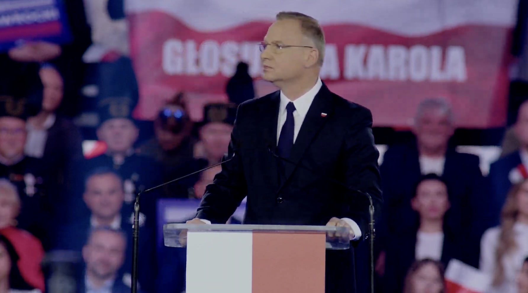 „Moment jest niezwykle ważny dla Polski”. Andrzej Duda gościem specjalnym konwencji Nawrockiego