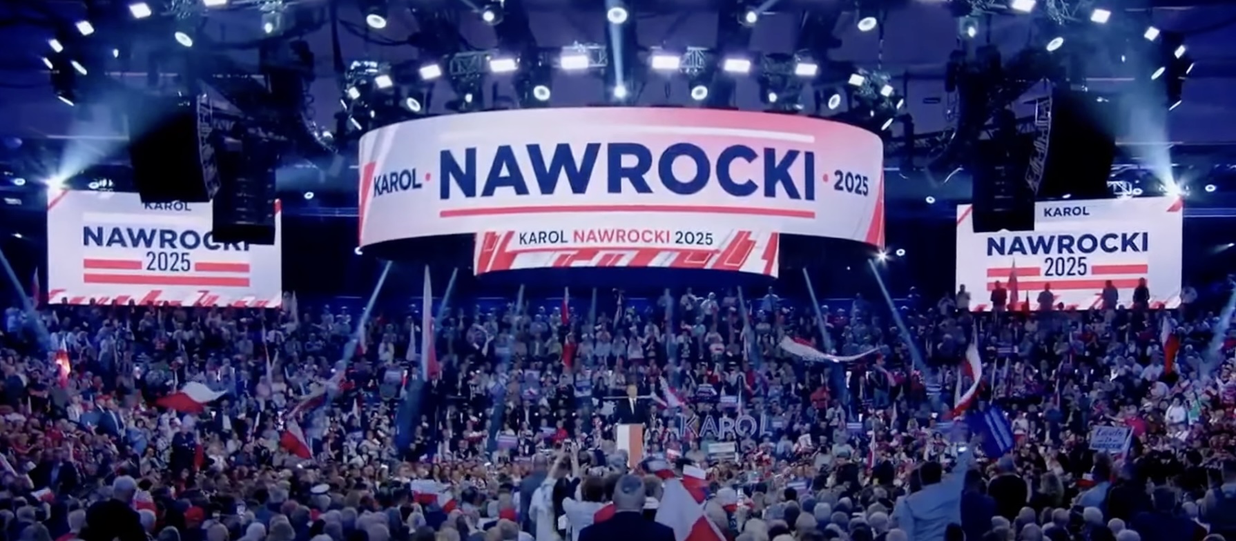 "This is what these elections are about." Nawrocki at the convention