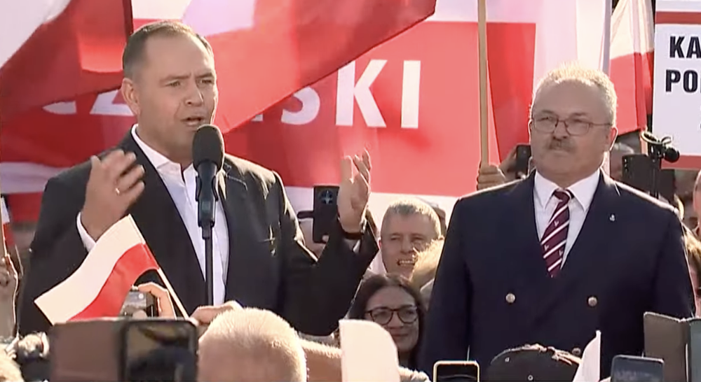 „Najlepszy dowód na to, iż obóz patriotyczny jest razem”. Jakubiak na wiecu Nawrockiego